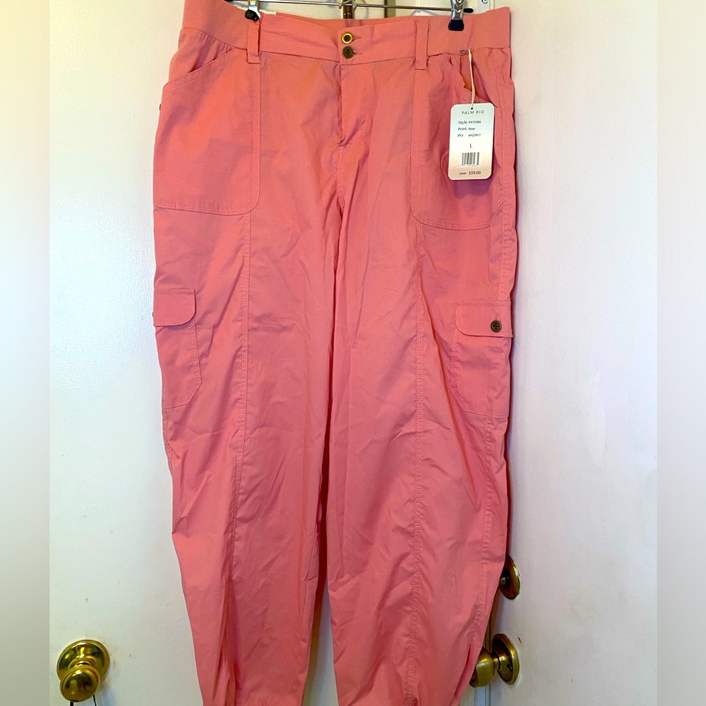 NWT pink cargo pants